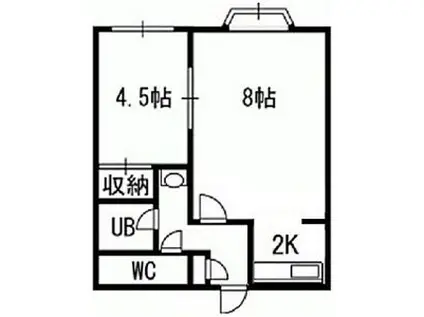 プレイズ澄川(1LDK/3階)の間取り写真