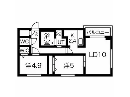M-STYLE.STELLA(2LDK/2階)の間取り写真