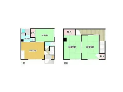川沿12条3丁目 一棟二戸(3LDK)の間取り写真