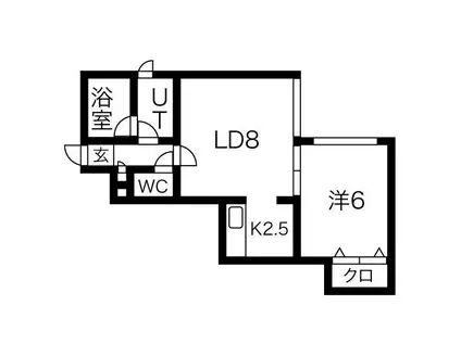 グランメゾンイースト(1LDK/3階)の間取り写真