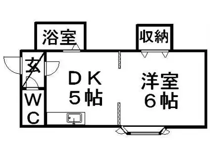 マイコート南郷ST(1DK/4階)の間取り写真