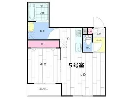LEIA札幌(1LDK/2階)の間取り写真