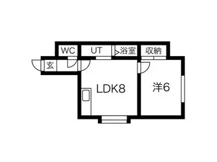 メゾンセリーヌ(1LDK/3階)の間取り写真