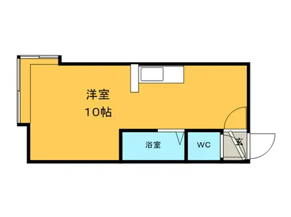 サンコート新札幌(ワンルーム/3階)の間取り写真