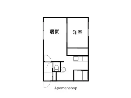 マリーノ(1LDK/4階)の間取り写真