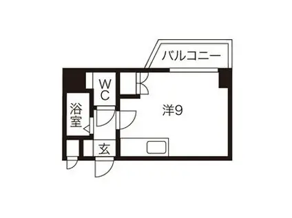 ヌーベルアーバンシティ(ワンルーム/9階)の間取り写真