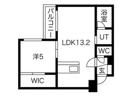 マ・メゾン山鼻(1LDK/3階)の間取り写真