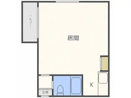 ロイヤルパレス84(ワンルーム/4階)の間取り写真