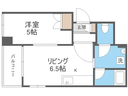 松本ビル(1DK/2階)の間取り写真