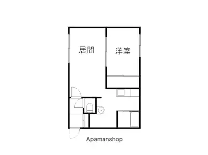 マリーノ(1LDK/4階)の間取り写真
