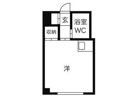 OMレジデンス札大前(ワンルーム/3階)の間取り写真