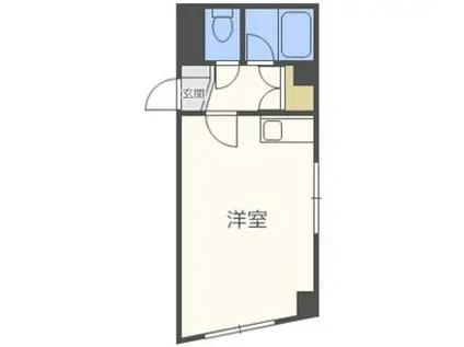 ジョインタービル(ワンルーム/2階)の間取り写真