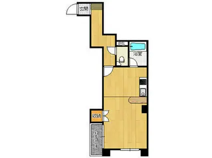 コンフォート月寒東(1K/5階)の間取り写真
