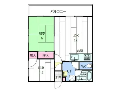 メゾン31(2LDK/3階)の間取り写真