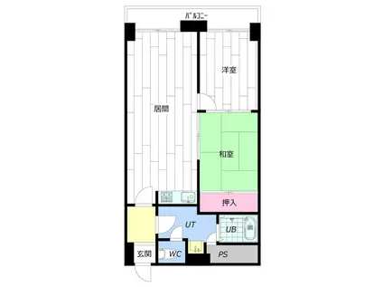 GRAMERCY SAPPORO(2LDK/6階)の間取り写真