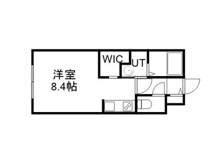 カレラ豊平2ND(1K/4階)の間取り写真