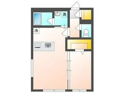 カレラ学園前(1LDK/3階)の間取り写真