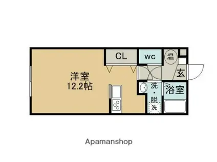 RESIDENCE SAKURA(ワンルーム/1階)の間取り写真