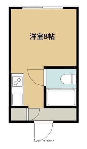 水元マンション(ワンルーム/2階)の間取り写真