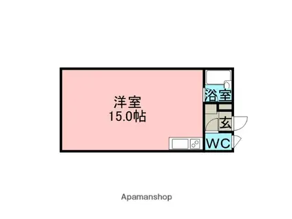 FKマンション(ワンルーム/1階)の間取り写真