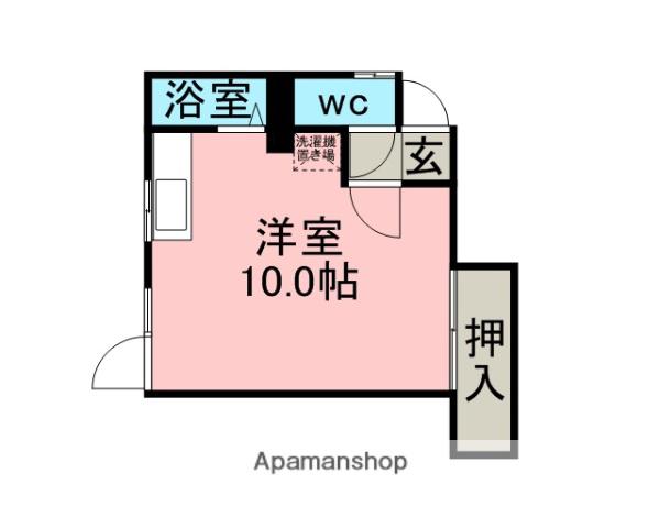 コーポあい(ワンルーム/3階)の間取り写真