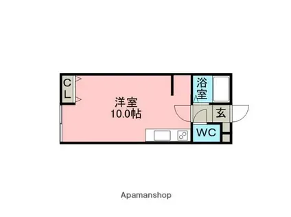 ハイツMOTOKI(ワンルーム/1階)の間取り写真