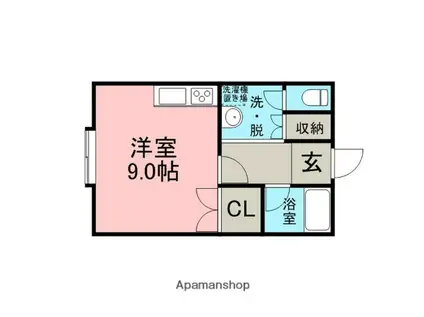 L・FIRSTCOURT(ワンルーム/2階)の間取り写真