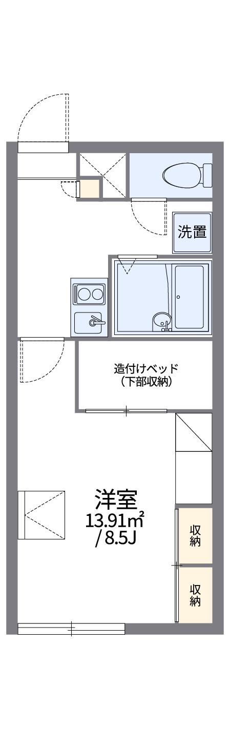 レオパレス新中野(1K/2階)の間取り写真