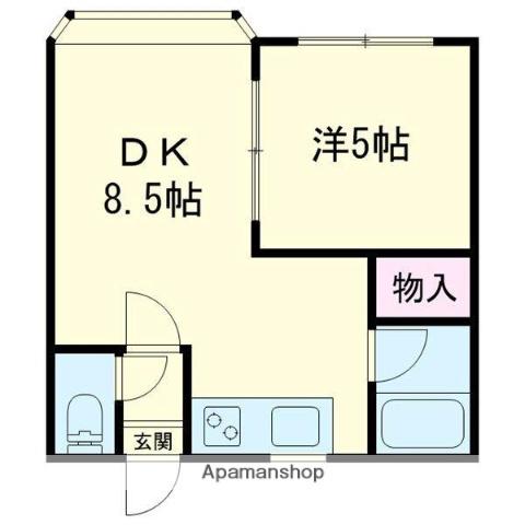 M&K寿(1DK/2階)の間取り写真