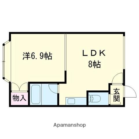 グランシャリオ(1DK/3階)の間取り写真
