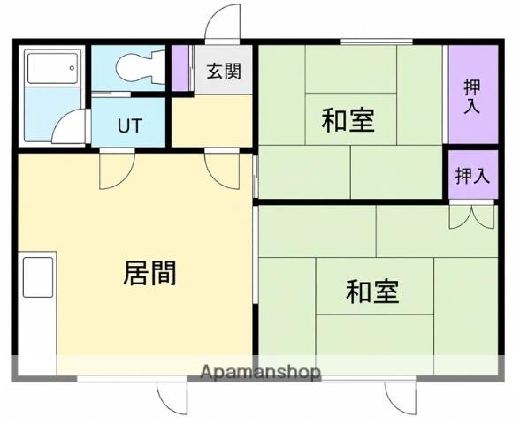 コーポR NO1(1K/2階)の間取り写真