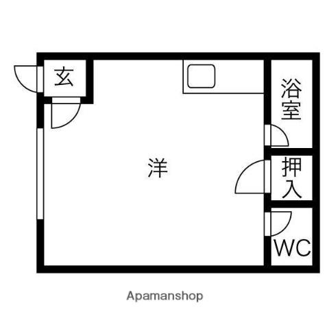 ハイツまるいNO143(ワンルーム/3階)の間取り写真