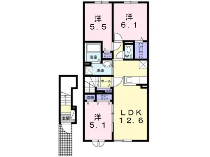 エス・スール XⅠ(3LDK/2階)の間取り写真
