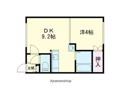 レインボーハウス光洋NO10(1LDK/2階)の間取り写真