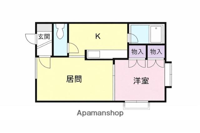 プロム91(1DK/2階)の間取り写真