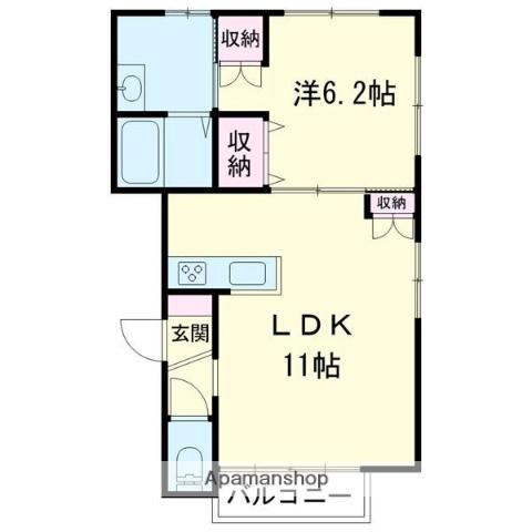 パークステージ澄川町Ⅰ(1LDK/3階)の間取り写真