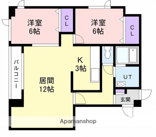 コート・ドエル(2LDK/2階)の間取り写真