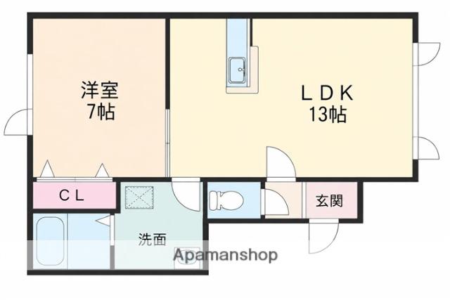レインボーハウス泉NO52(1LDK/2階)の間取り写真