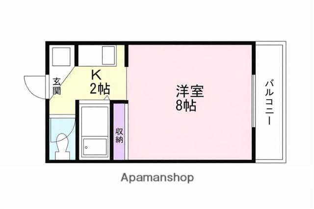 コーポボラススピティ(1K/2階)の間取り写真