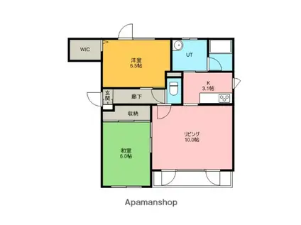 チェリーコーポ(2LDK/1階)の間取り写真