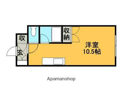 ハイム910(ワンルーム/4階)の間取り写真
