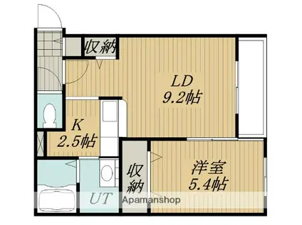 AVANTI STAGE(1LDK/1階)の間取り写真