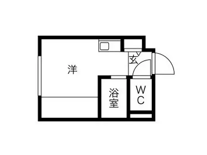 グレースコート(ワンルーム/1階)の間取り写真