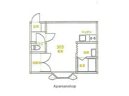 ジュンプラザ壱番館(1K/3階)の間取り写真