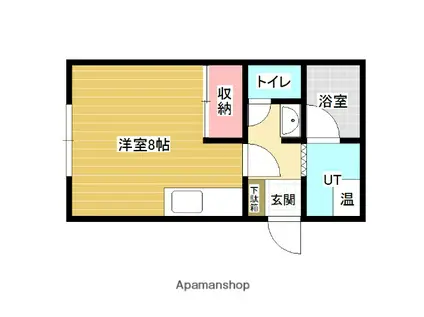 マンションドリーム(ワンルーム/3階)の間取り写真