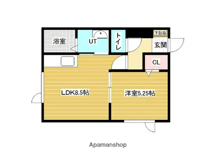 ケーズコートⅣ(1LDK/1階)の間取り写真