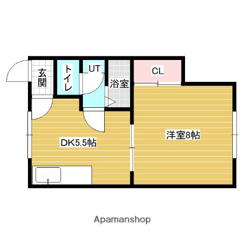 マイルームイレブン(1DK/1階)の間取り写真