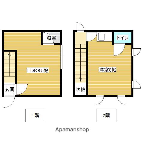 美園テラスハウス(1LDK)の間取り写真