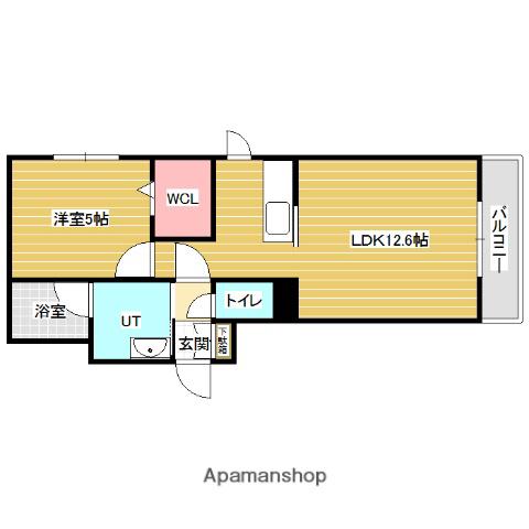 LIBERTIA ・ Ⅰ(1LDK/1階)の間取り写真