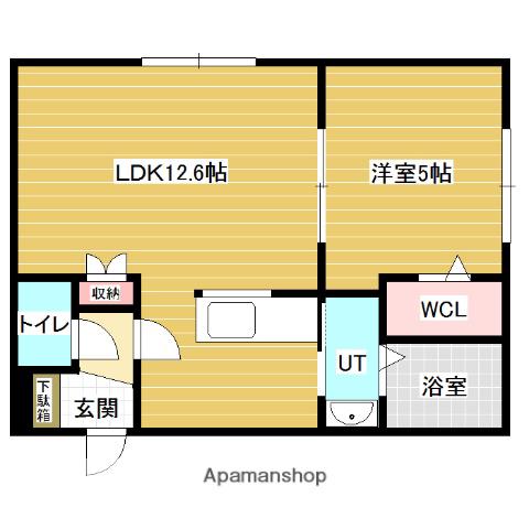 LIBRA(1LDK/1階)の間取り写真
